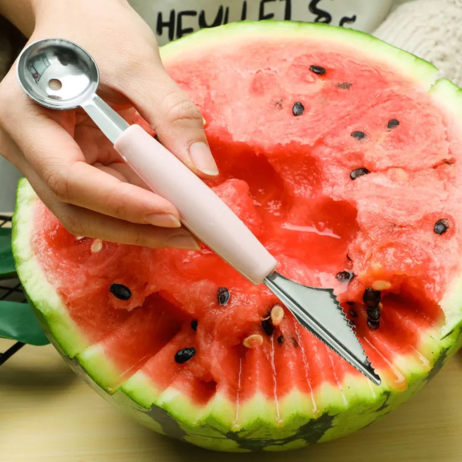 7031 Multifunctional Stainless Steel Fruit, Vegetable Pattern Carving Knife Peeler Corer Spherical Dig Ball Scoop, Garnishing Dig Ball Spoon Kit. DeoDap 7031 Multifunctional Stainless Steel Fruit, Vegetable Pattern Carving Knife Peeler Corer Spherical Dig Ball Scoop, Garnishing Dig Ball Spoon Kit. DeoDap
